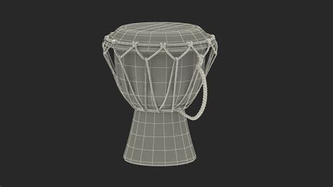 Djembe Drum 3D Model 39 3ds Blend C4d Fbx Max Ma Lxo Obj