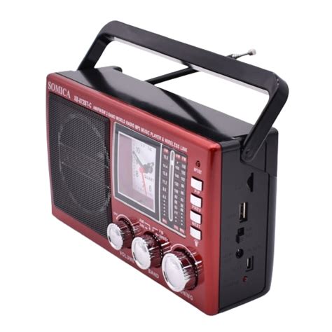 Radio Portabil Cu Acumulator 37v Cititor Mp3 Tfusb Bluetooth Radio