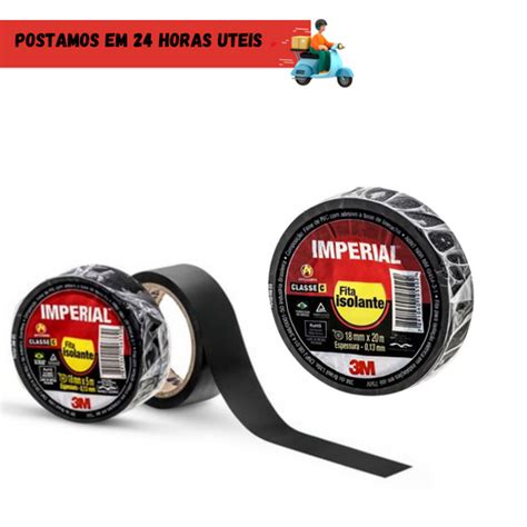 Kit Fita Isolante Antichamas Preta M Imperial X Metros Original