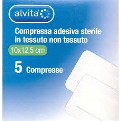 Alvita Garza Compressa Adesiva Sterile In Tessuto Non Tessuto Estensib