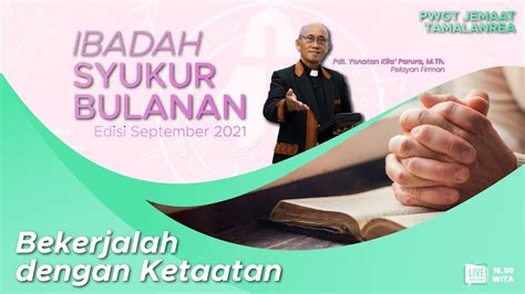 IBADAH SYUKUR BULANAN PWGT JEMAAT TAMALANREA SEPTEMBER 2021 YouTube