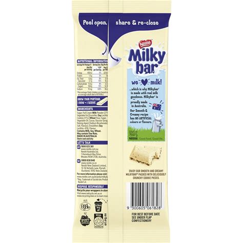 Nestle Milkybar White Chocolate Block 180g Woolworths