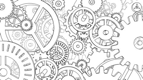 Mechanical Gears Drawing At Explore Collection Of