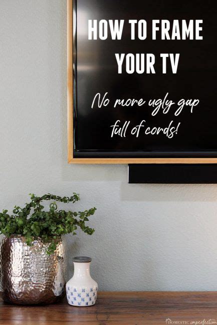 How To Build A TV Frame Framed Tv Home Diy Diy Home Decor