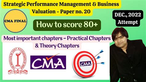 CMA FINAL SPM BV How To Score 80 Marks In SPM BV Paper No 20