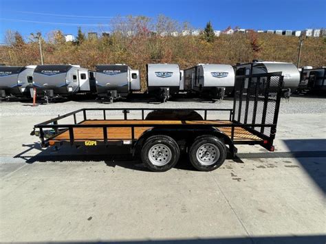 2024 Big Tex Trailers 60pi 6 5x14 Tube Top Landscape Utility Trailer 7000 Gvw Set Back Jack