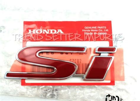 Buy Oem 2008 2013 Honda Civic 2dr And 3dr Hatchback Red Si Emblem In Phoenix Arizona United