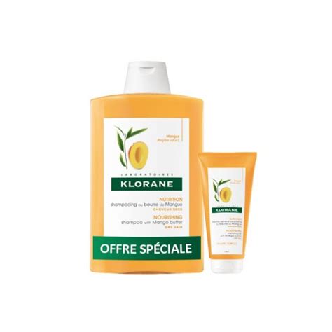 Offre Klorane Shampooing La Beurre De Mangue Ml Baume Apr S