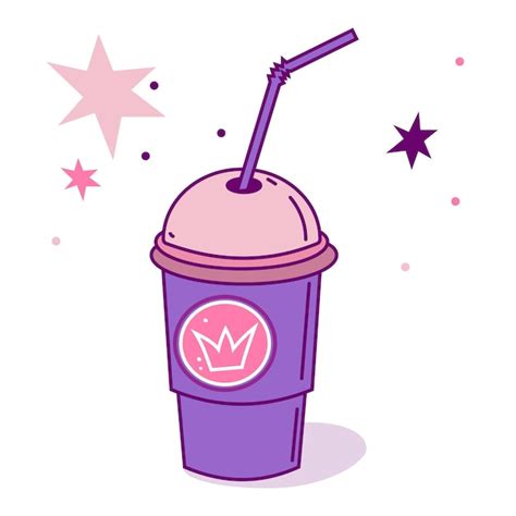 Premium Vector Fizzy Drinks Smoothie Cup With Straw Takeaway Vector