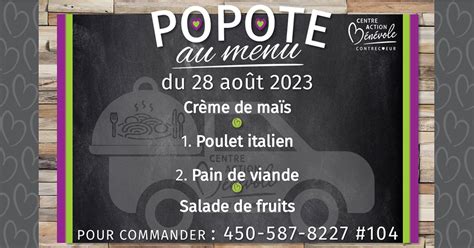 La Popote Roulante Et Les Repas Congel S Du Cab Cest Pour Tout Le Monde