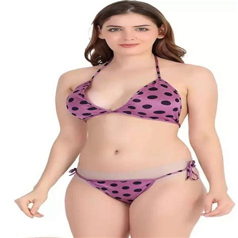 Satin Polka Dot Bikini Bra Panty Set At Rs Set In New Delhi ID