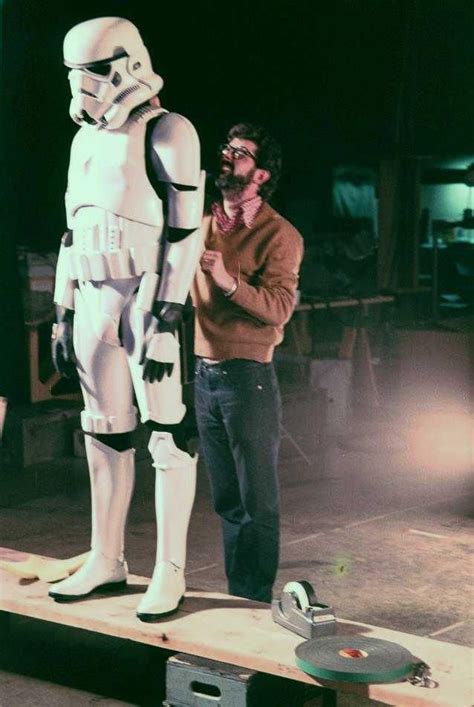 George Lucas And Stormtrooper Behind The Scenes On Star Wars Star