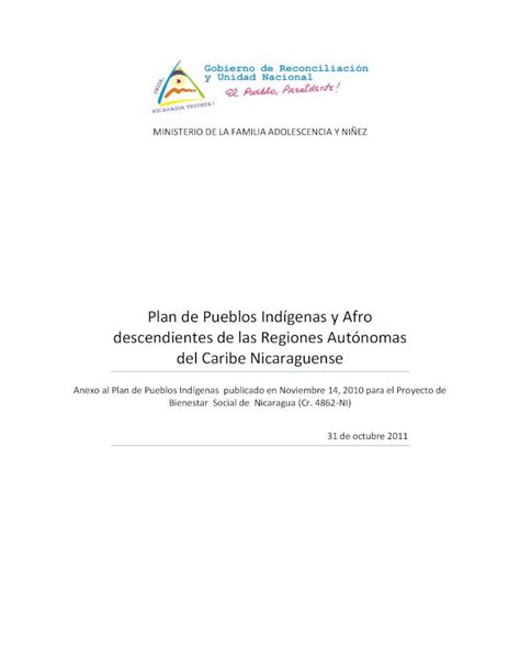 PDF Plan de Pueblos Indígenas y Afro descendientes de las Regiones