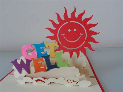 Get Well D Pop Up Card Sku Etsy Australia