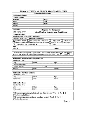 Fillable Online Lincolncounty Request For Taxpayer Irs Form W