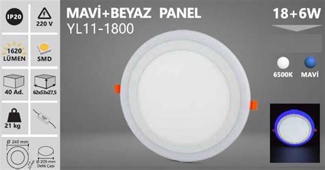 6 Watt Sıva Altı Çift Renkli Led Spot Armatür Uygun ve Kaliteli Led