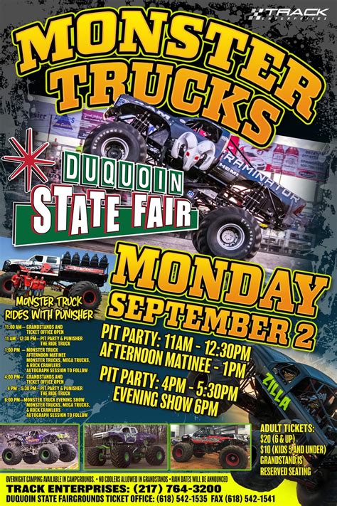 Fair Monster Truck Card 4 X 6 Track Enterprises