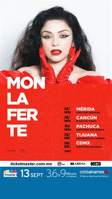 Mon Laferte Confirma La Segunda Parte Por México De Su Gira Mundial