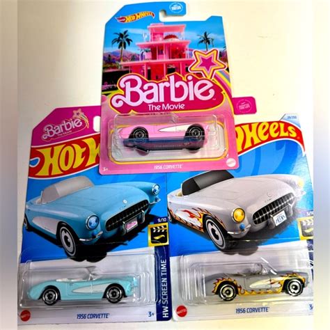 Mattel Other Hot Wheels Barbie The Movie 956 Corvette Bundle Poshmark