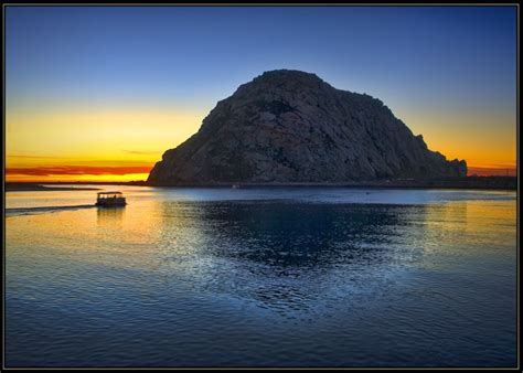 A Morro Rock Sunset A Photo From California West TrekEarth Morro