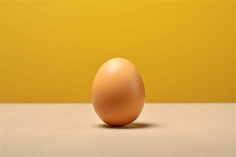 Premium Photo A Brown Egg On A White Surface