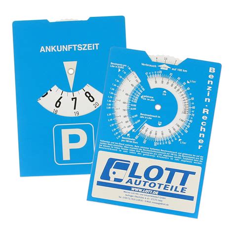 Parkscheibe Parkuhr Easy Mit Benzinrechner Ebay