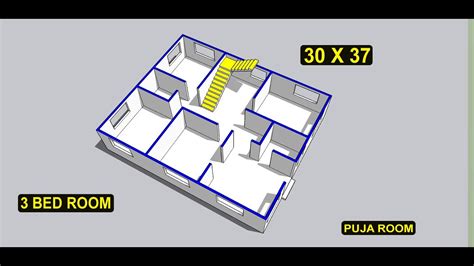 X House Plan With Puja Room Ii X Ghar Ka Naksha Design Ii