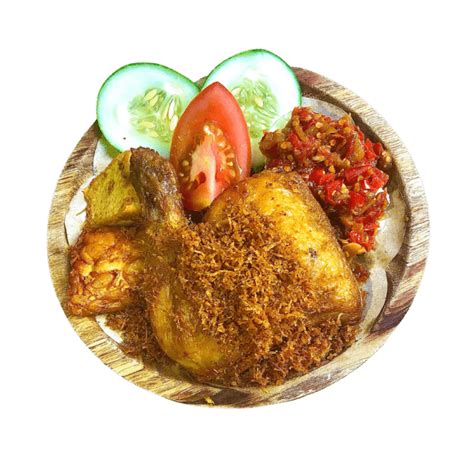 Chicken With Grated Coconut Ayam Serundeng Ayam Penyet President