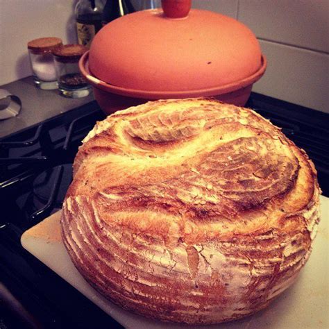 Bread Made From A Clay Pot Bread Baking Cooking And Baking Slow