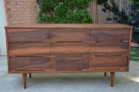 Mid Century Modern Dresser Makeover Stripped Refinished