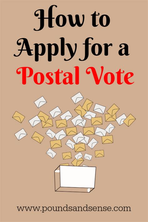 How To Apply For A Postal Vote Pounds And Sense