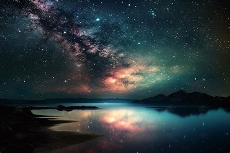 Premium Ai Image Ethereal Celestial Scene With Stars Galaxies And