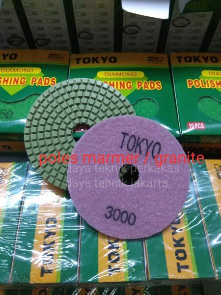 Jual Polishing Pad 3000 Tokyo Diamond Pad Poles Marmer Pad Poles