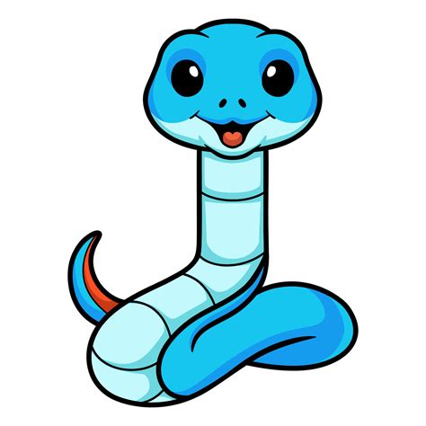 Cute blue snake viper cartoon 17071821 Vector Art at Vecteezy