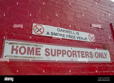 Outside The Oakwell Stadium Barnsley Stock Photo Alamy