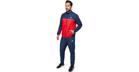 Mens Tracksuit Asics Match Suit Blue Ad Sportstore