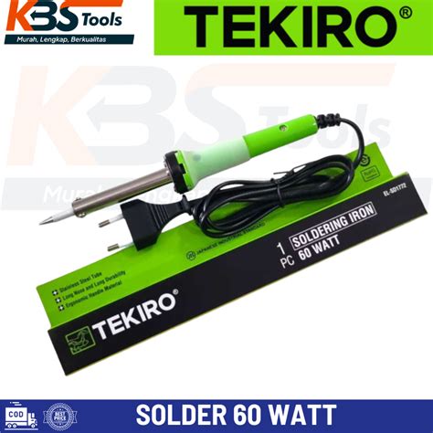 Jual TEKIRO Solder Listrik Model Lurus 60 Watt Iron Soldering TEKIRO