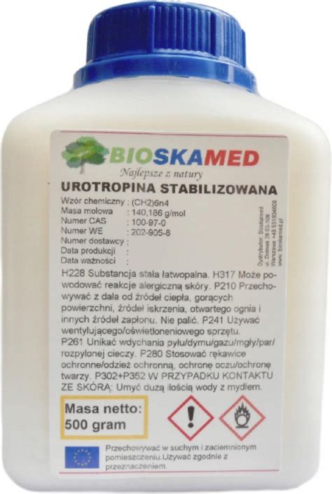 Drobne Akcesoria Medyczne Urotropina Czysta 500 Gram Bioskamed Ceny I