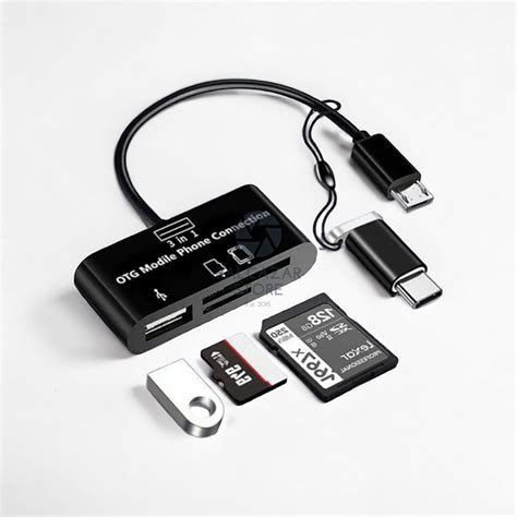 Jual Card Reader 3 In 1 Micro USB OTG Type C Converter For SD Card