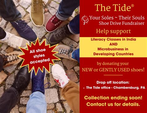 Your Soles Their Souls Shoe Drive The Tide