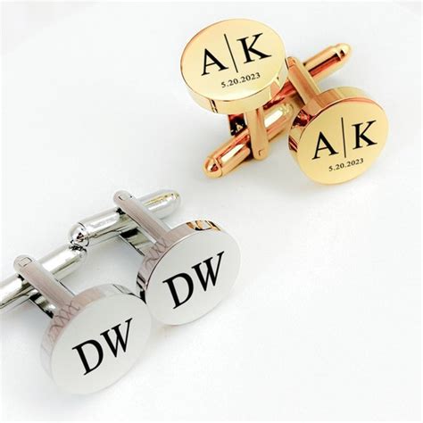 Engraved Cufflinks - Etsy