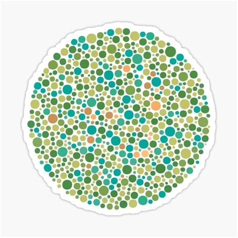 Colour Blind Test No 2 Sticker For Sale By Jondenby Redbubble