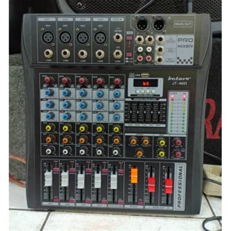 Jual Mixer Audio BETAVO JT 66II 6 Channel Shopee Indonesia