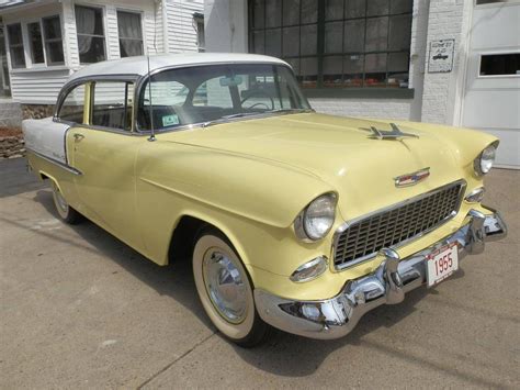 55 Chevy Bel Air White Wall Tires Pale Yellow And White Grandma