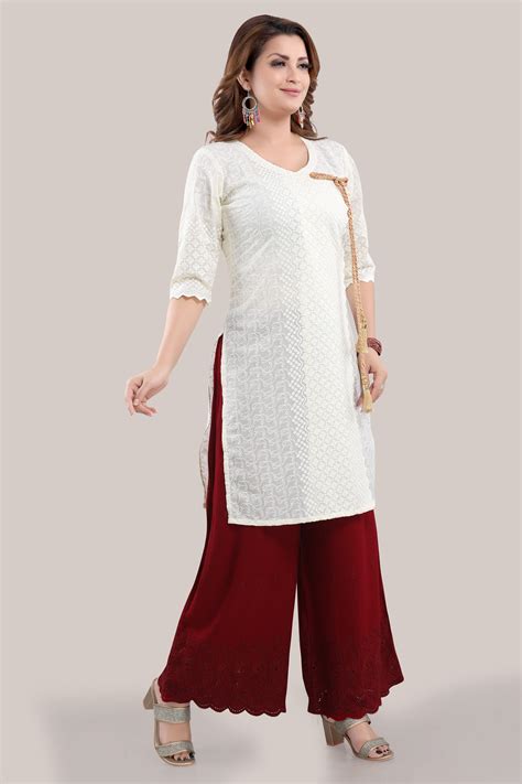 Chicken Kari Kurta With Palazzo Etsy