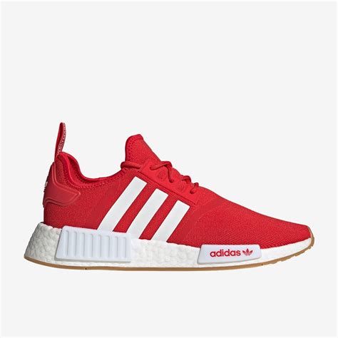 Adidas Originals Nmd R1 Vivid Red Cloud White Gum Mens Shoes Pro Direct Soccer