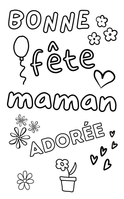 Coloriage Bonne Fête Maman