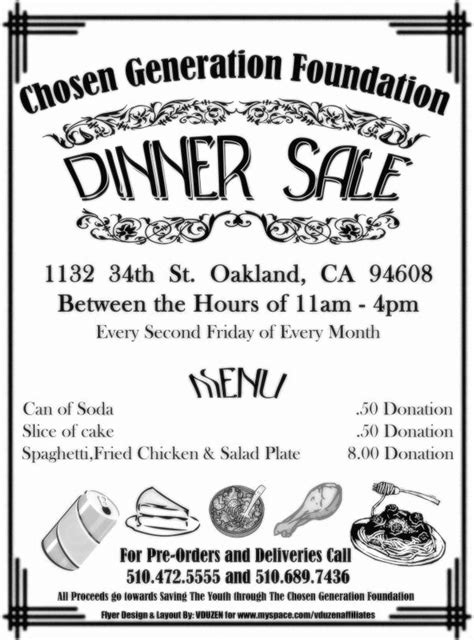 Chicken Plate Sale Ticket Template Fresh Chicken Dinner Sale Flyer