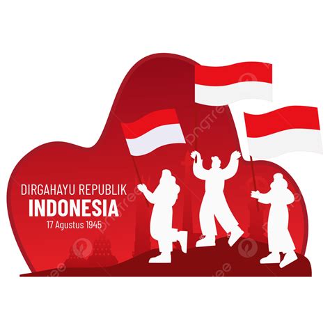 Indonesia Independent Day Vector Hd Images Flat Design Indonesia