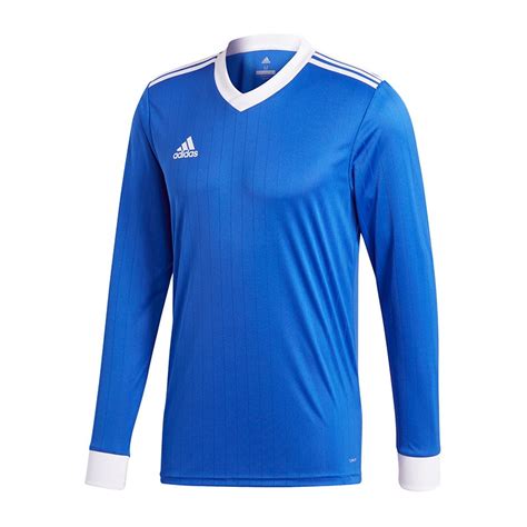 Adidas Tabela Trikot Langarm Blau Weiss Fu Ball Teamsport Textil